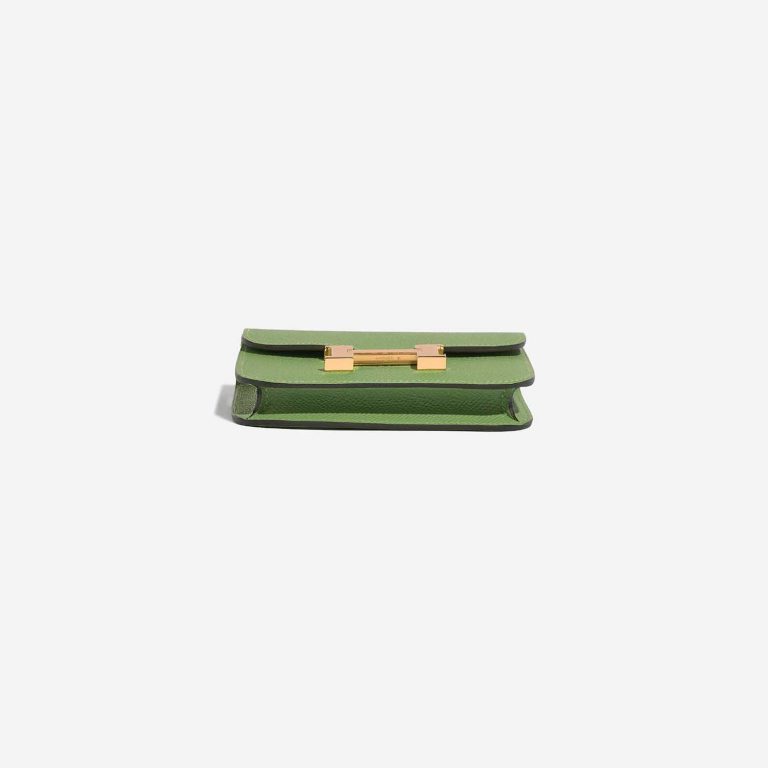 TÚI Hermès Constance Slim Wallet Epsom Vert Criquet