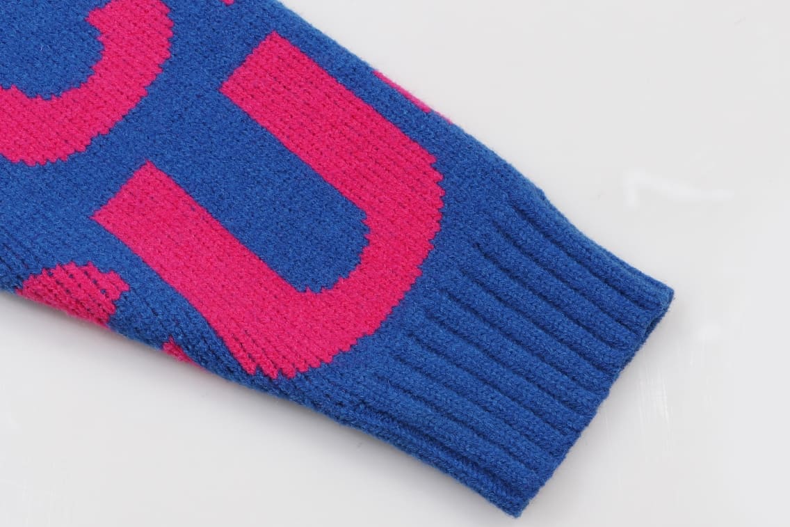 ÁO Gucci GG Sewing Pink Sweater Unisex