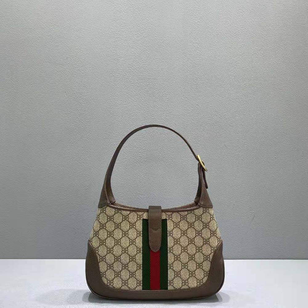TÚI Balenciaga Women Hacker Medium Hobo Bag in Coated Canvas in Beige