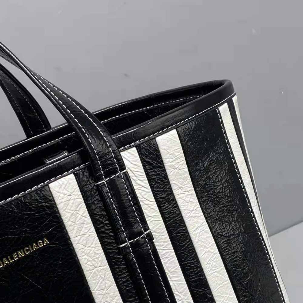 TÚI Balenciaga Women Barbes Medium East-West Shopper Bag-Black