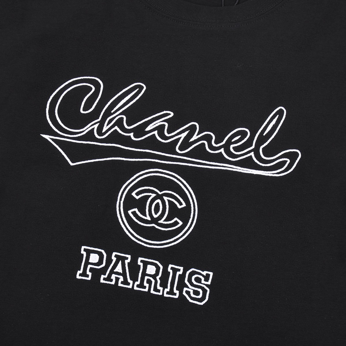 ÁO CHANEL print cotton jersey T-shirt