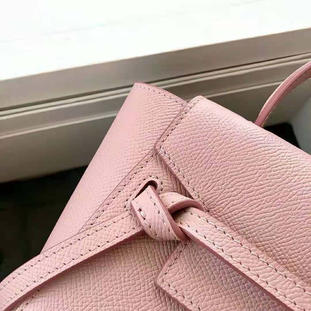 TÚI Celine Women Pico Belt Bag in Grained Calfskin Vintage-Pink