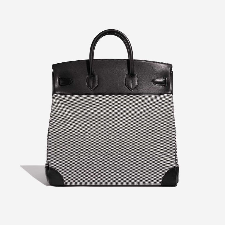 TÚI Hermès Haut à Courroies 40 Toile Criss Veau Evergrain Black