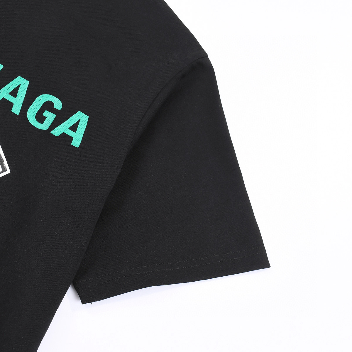 ÁO BALENCIAGA print cotton jersey T-shirt