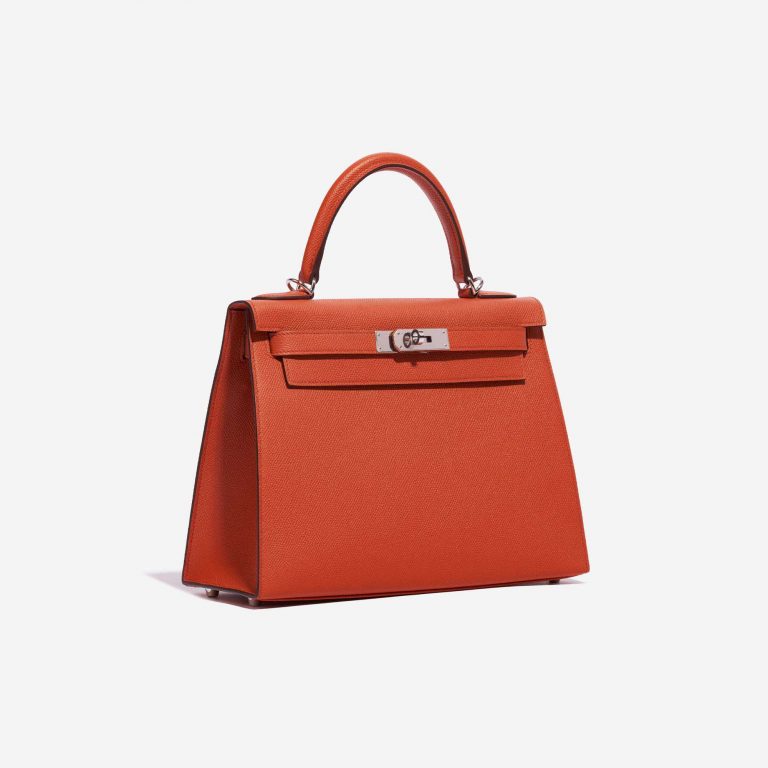 TÚI Hermès Kelly 28 Epsom Terre Battue Silver Buckle khóa trắng