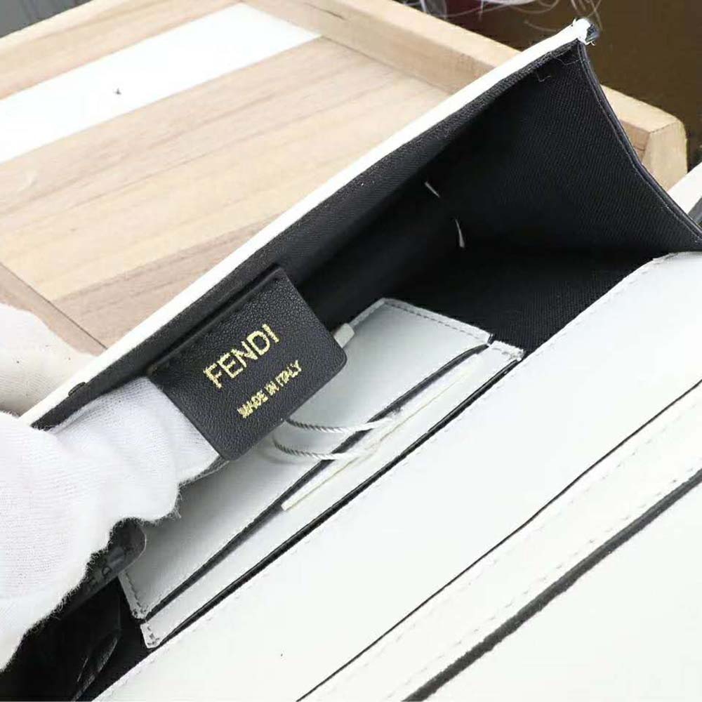 TÚI Fendi Women Belt Bag in Calf Leather-White