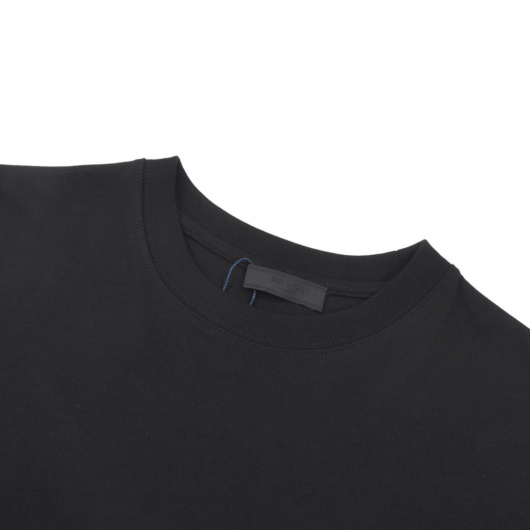 ÁO PRADA print cotton jersey T-shirt