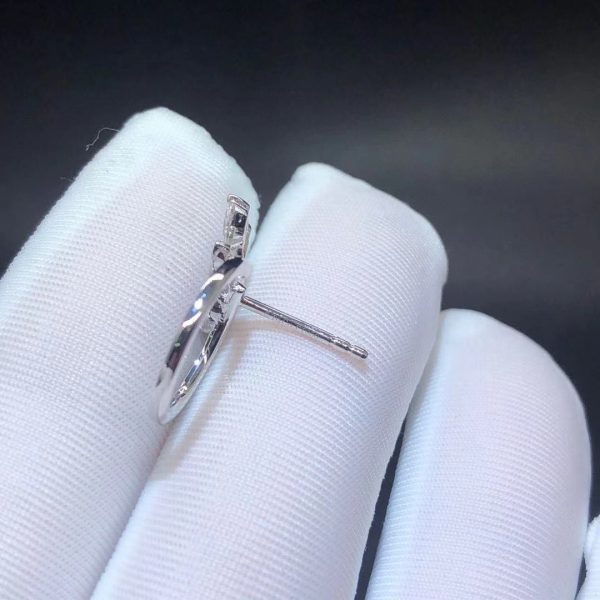 Bông tai Tiffany & Co. Victoria vàng trắng 18K