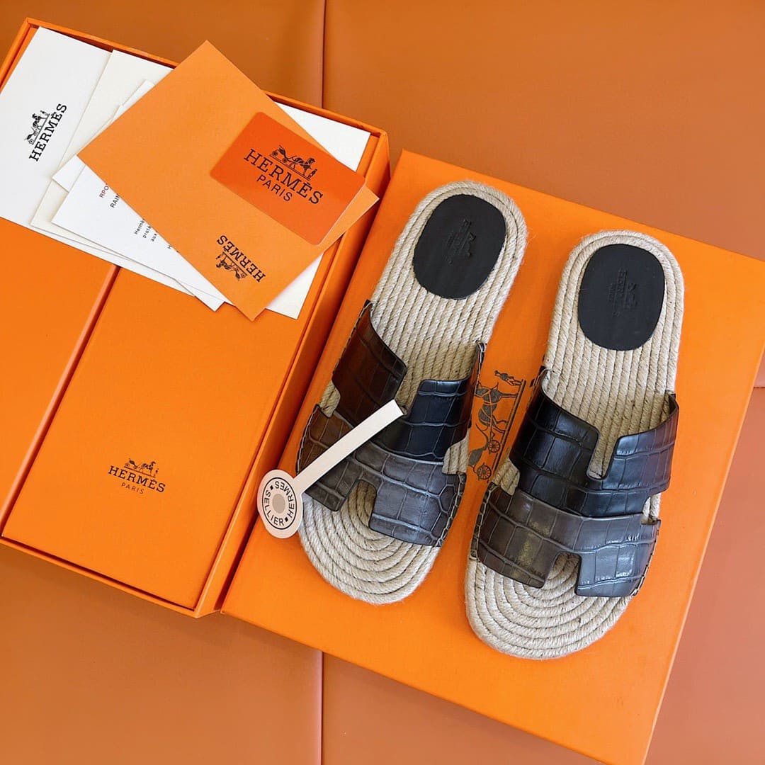 DÉP HERMES IZMIR ESPADRILLES H SANDAL AAA