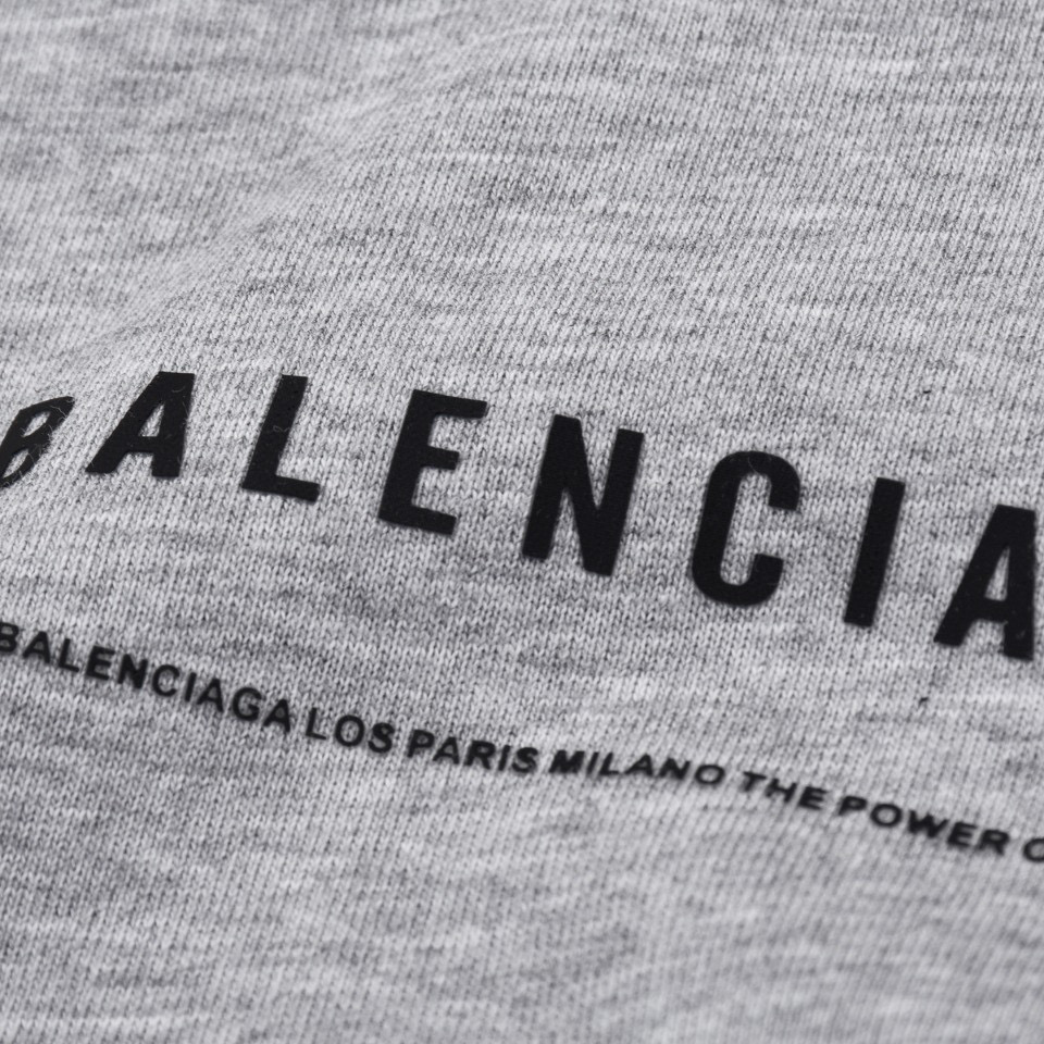 ÁO BALENCIAGA print cotton jersey T-shirt