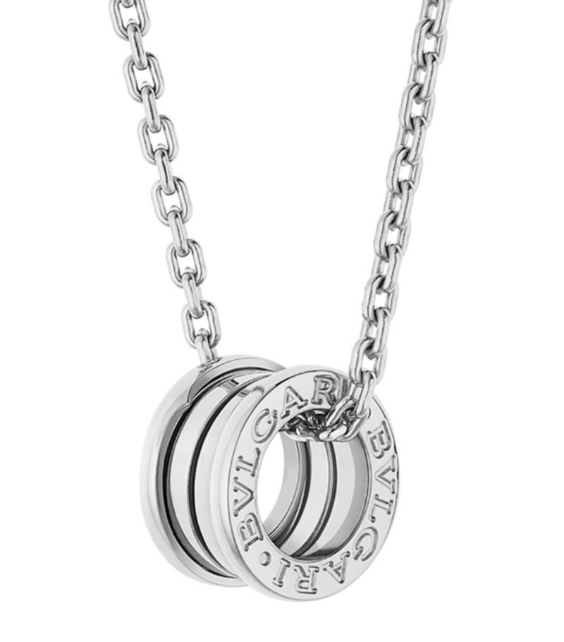 Vòng cổ BVLGARI White Gold B.zero1 Pendant Necklace vàng trắng 18K