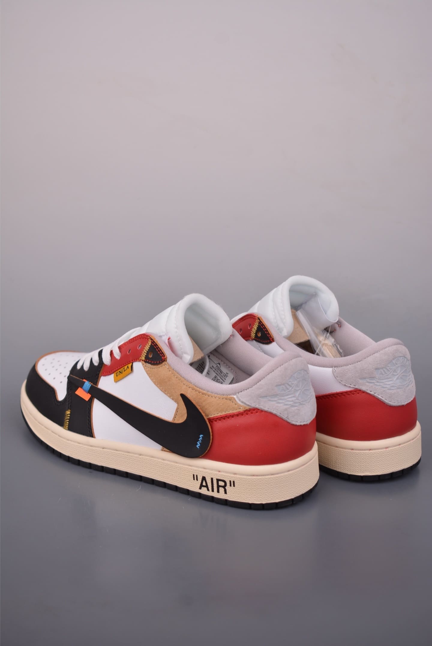 GIÀY OFF WHITE X TRAVIS SCOTT X UNION LA X AIR JORDAN 1 LOW ĐEN TRẮNG ĐỎ TOP QUALITY SHOES AAA
