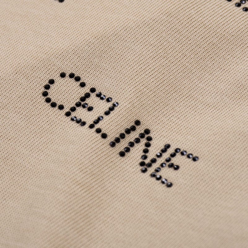 ÁO CELINE PARIS print cotton jersey T-shirt