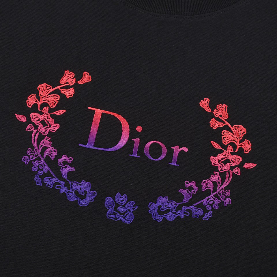 ÁO CHRISTIAN DIOR FLOWER T SHIRT BLACK