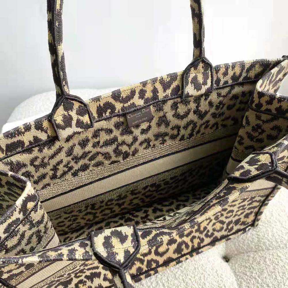 TÚI Dior Women Dior Book Tote Beige Multicolor Mizza Embroidery
