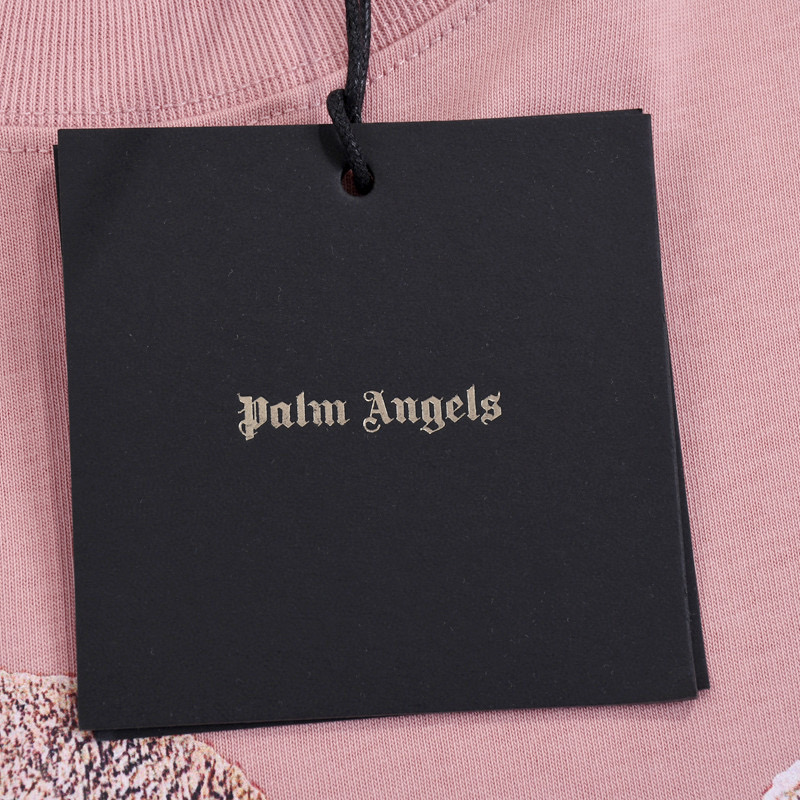 ÁO PALM ANGELS TEDDY LOGO T SHIRT PINK
