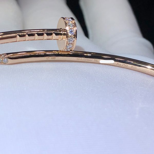 Vòng tay Cartier Juste un Clou 20 Viên Kim Cương vàng hồng18K