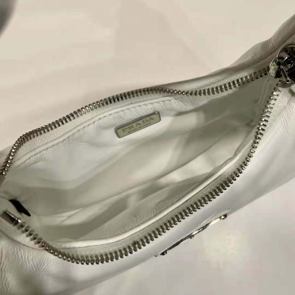 TÚI Prada Soft Padded Nappa Leather Mini-Bag-White