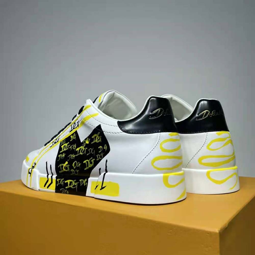 GIÀY DOLCE & GABBANA Limited Edition Portofino Sneakers-Yellow
