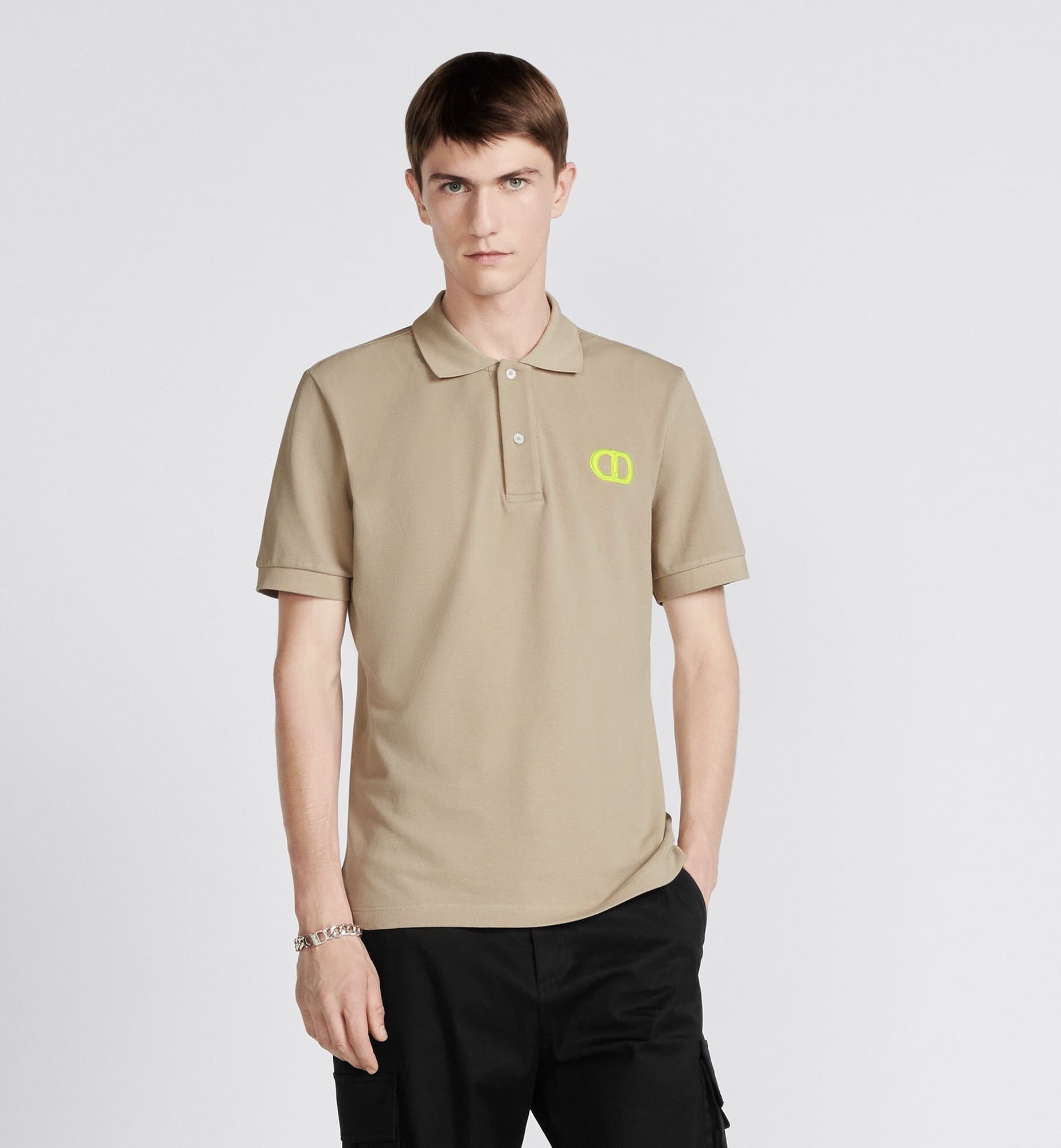 ÁO DIOR CD POLO SHIRT BEIGE