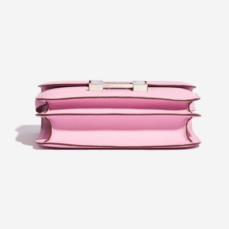 TÚI Hermès Constance 18 Epsom Mauve Sylvestre Silver Buckle khóa trắng