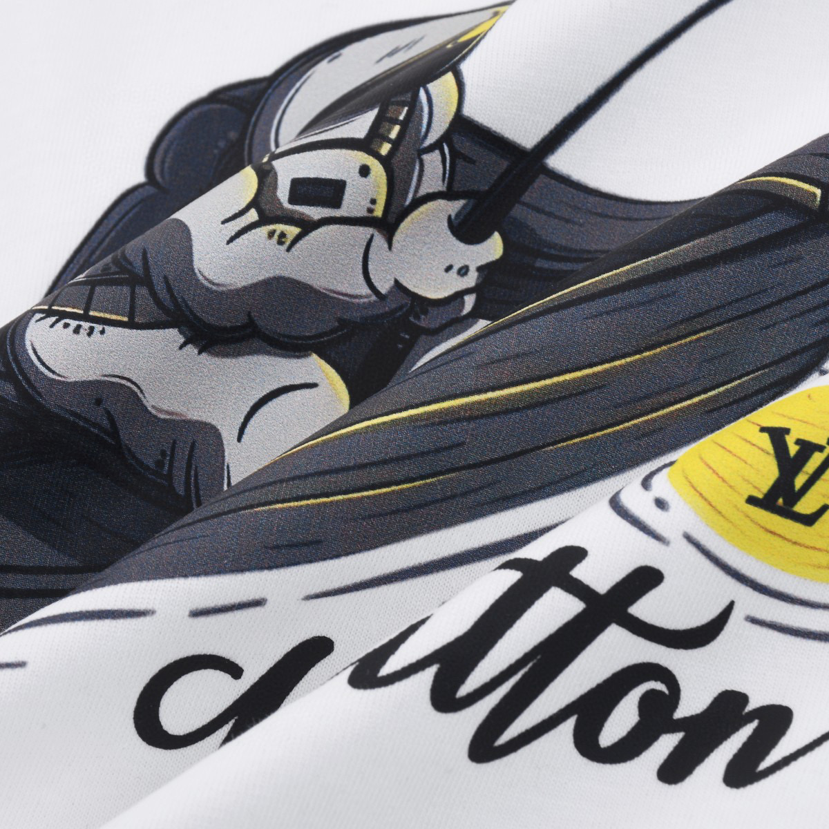 ÁO LOUIS VUITTON print cotton jersey T-shirt