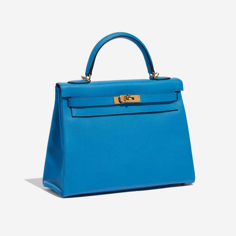 TÚI Hermès Kelly 32 Evercolour Blue Frida Gold Buckle khóa vàng