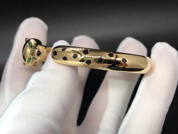 Vòng tay Cartier Panthere de Cartier Tsavorite Onyx Vàng hồng 18K