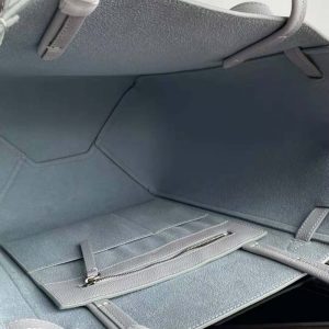 TÚI Celine Women Small Cabas Phantom in Soft Grained Calfskin-Blue