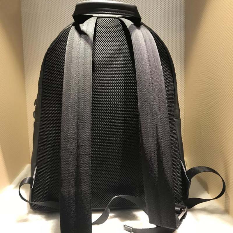 BALO FENDI Black Leather Backpack