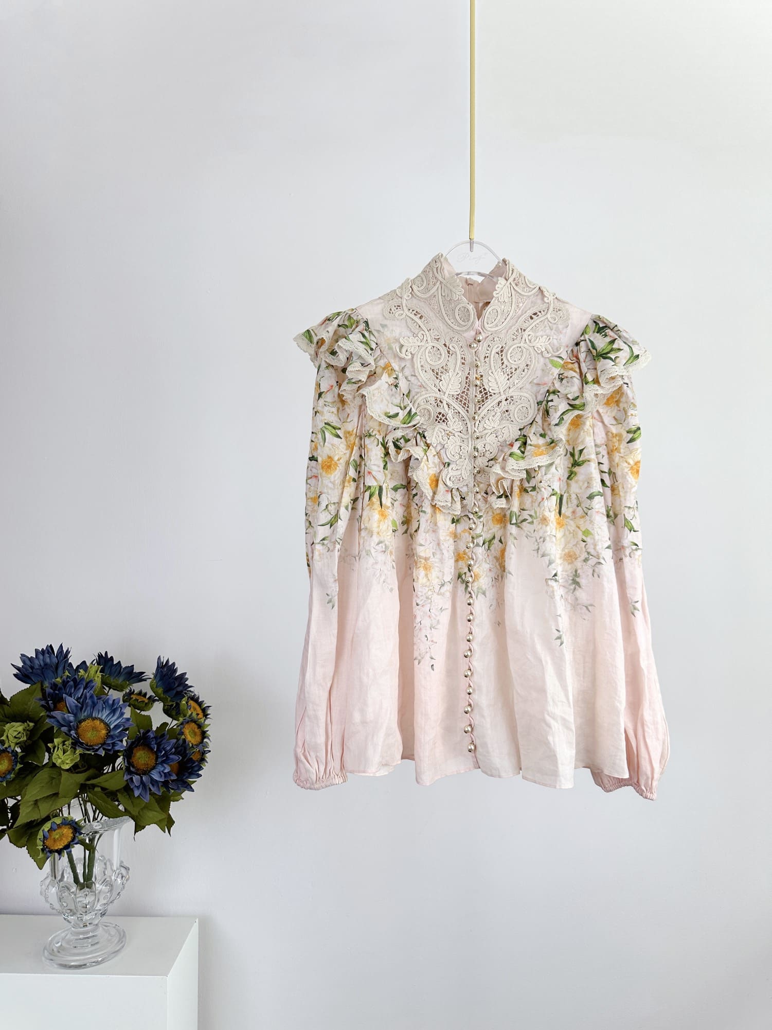 ÁO ZIMMERMANN Flower Vintage Dress High Classy
