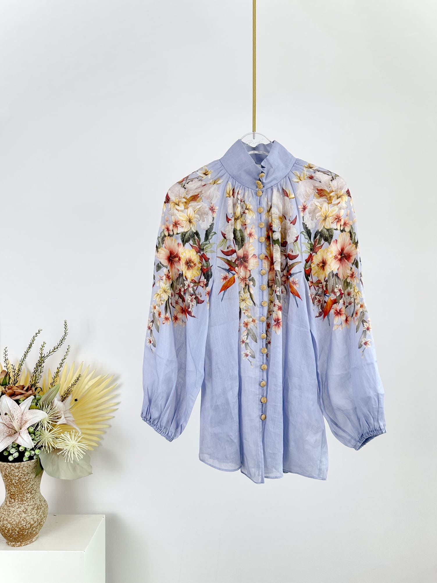 ÁO ZIMMERMANN Flower Vintage Dress High Classy