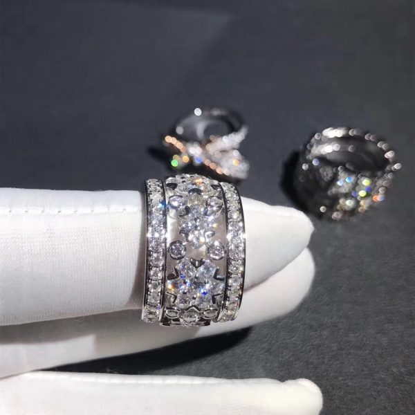 Nhẫn Van Cleef & Arpels Snowflake Diamond vàng trắng 18K