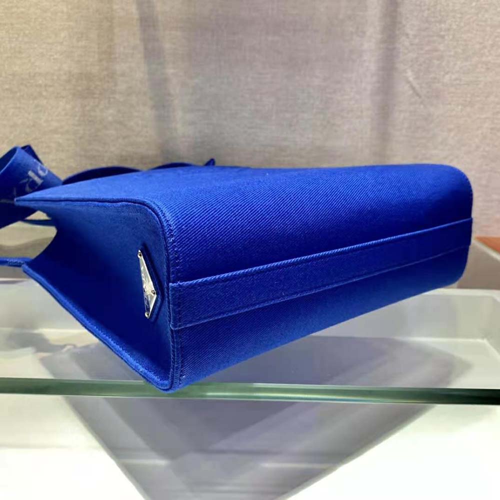 TÚI Prada Drill Tote Handles Bag-Blue