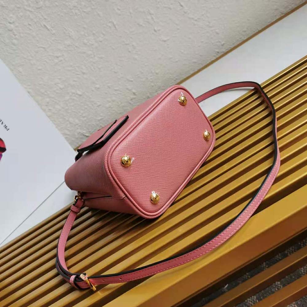 TÚI Prada Saffiano Leather Prada Panier Bag-Pink