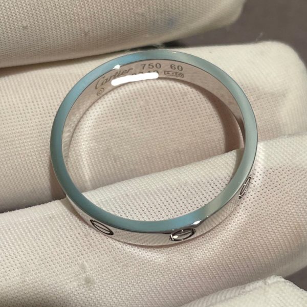 Nhẫn Cartier Love nhẫn cưới vàng trắng 18K