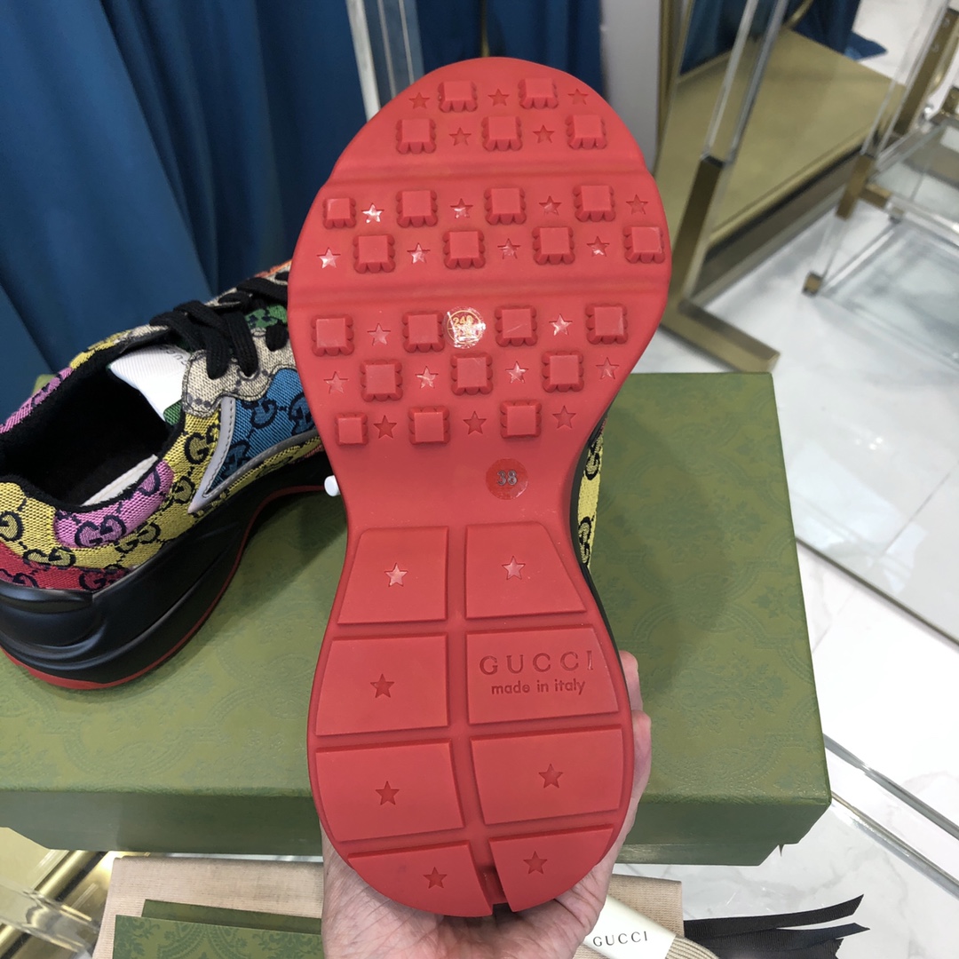 GIÀY GUCCI RHYTON GG ITALIA SNEAKERS SHOES UNISEX