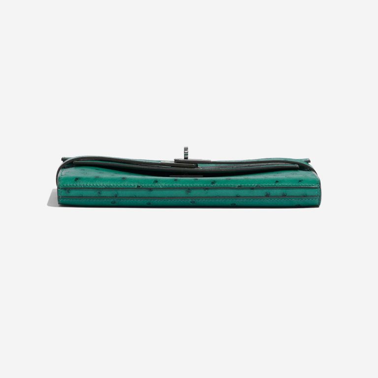 TÚI Hermès Kelly Long Wallet Ostrich Vert Verone