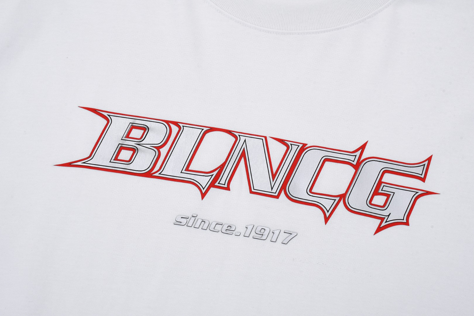 ÁO BALENCIAGA print cotton jersey T-shirt