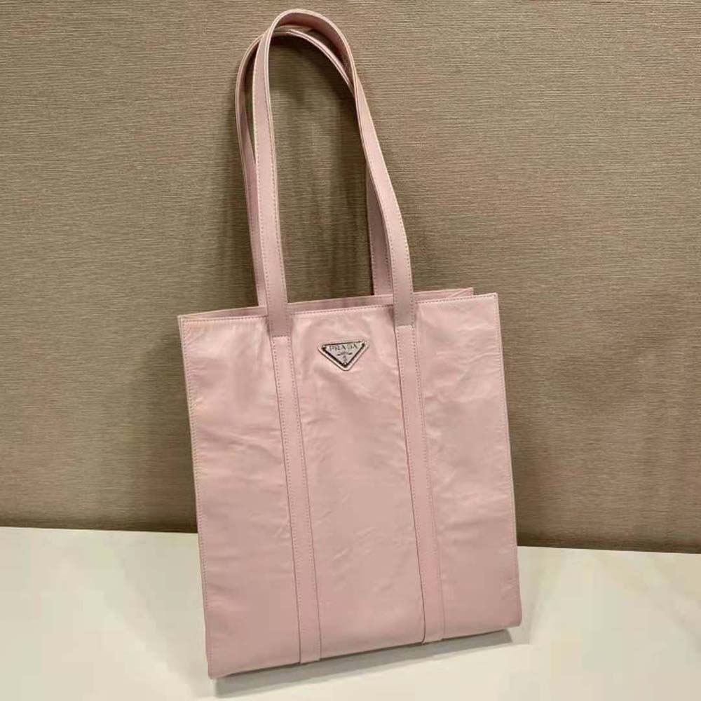 TÚI Prada Antique Nappa Leather Tote-Pink