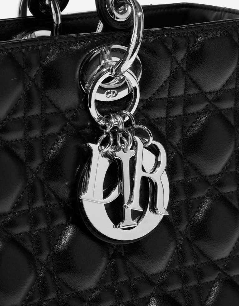 TÚI DIOR Lady Large Calf Black