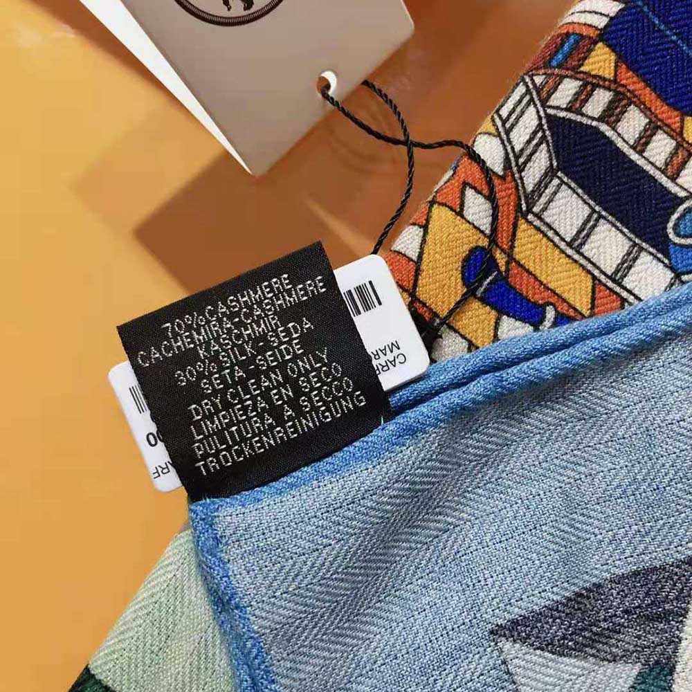 KHĂN Hermes Women Les 12 Leopards Shawl 140-Green