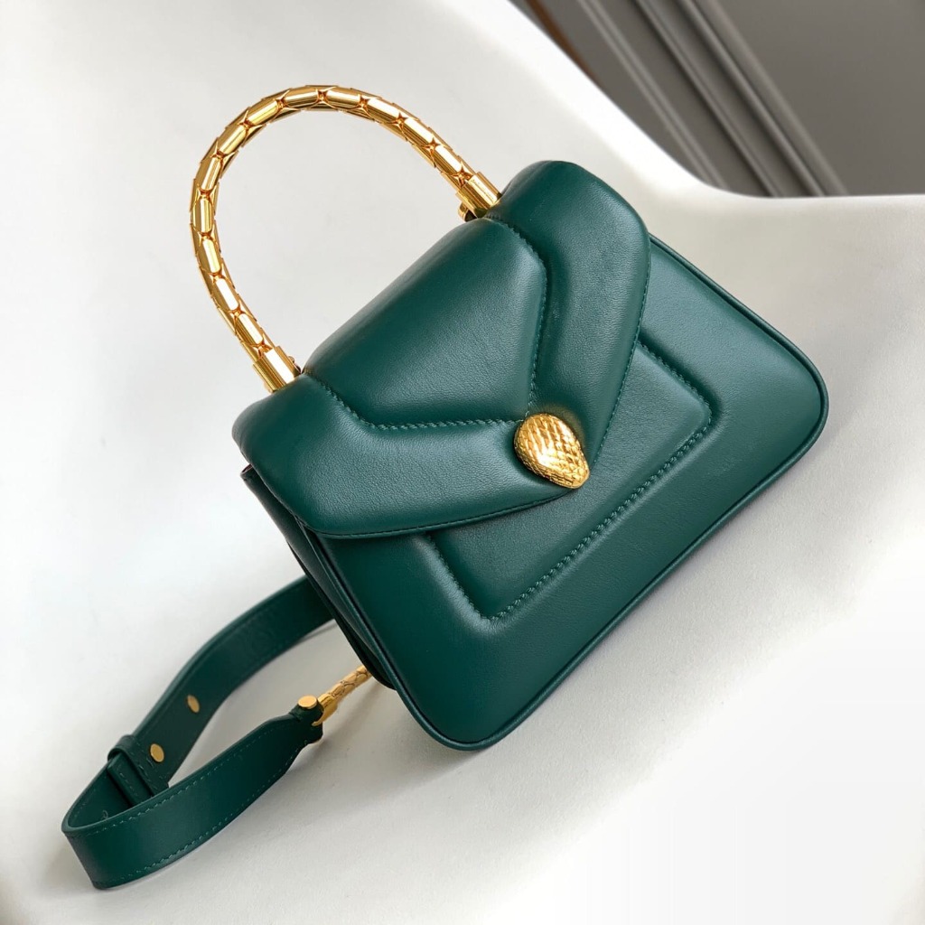 TÚI BVLGARI SERPENTI CALFSKIN GREEN