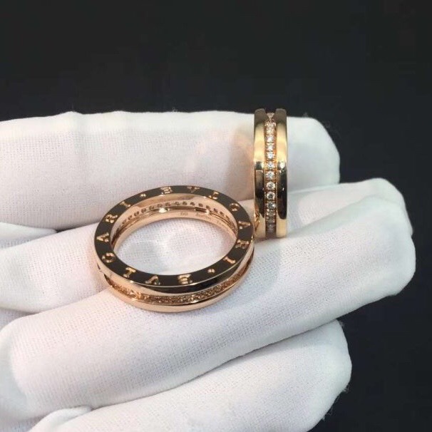 NHẪN BVLGARI B ZERO 1 ONE DIAMOND BAND ROSE GOLD 18K