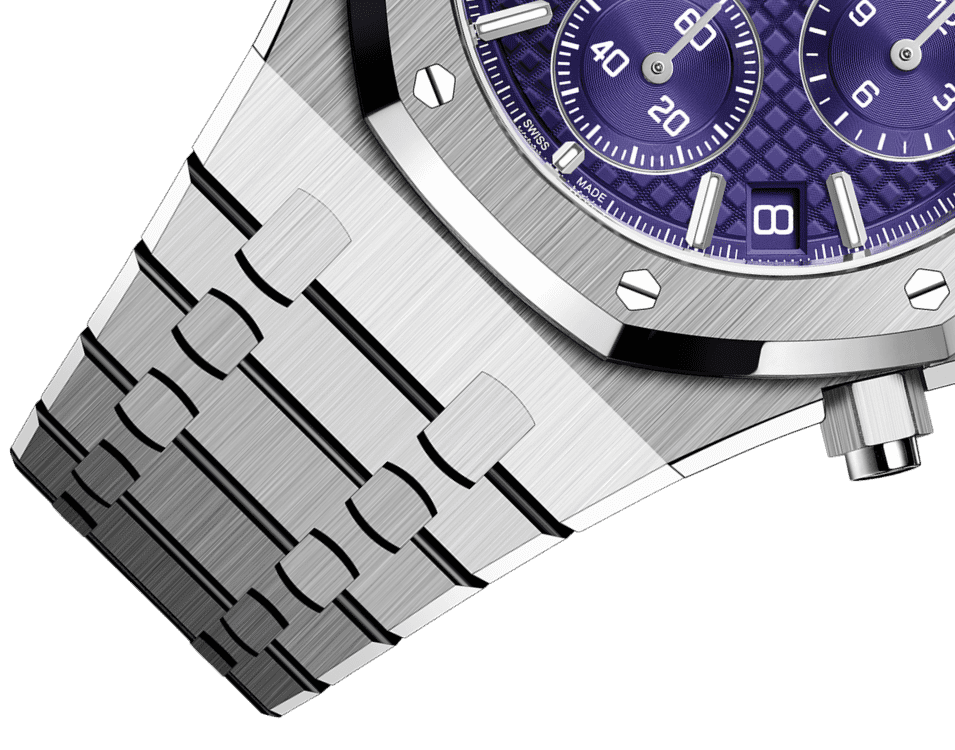 Đồng hồ Ademars Piguet Royal Oak Selfwinding Chronograph mặt số màu tím