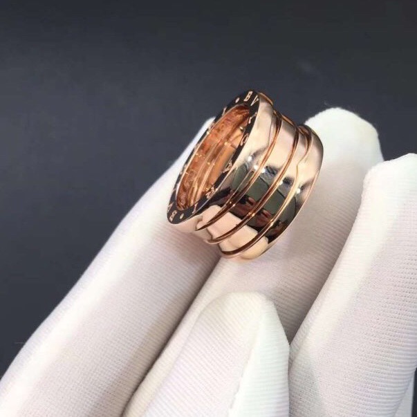 NHẪN BVLGARI B ZERO 1 FIVE BAND ANNIVERSARY ROSE GOLD 18K BẢN KỈ NIỆM