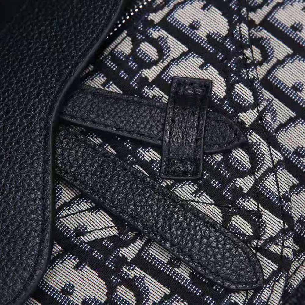 TÚI Dior Saddle Pouch Dior Oblique Jacquard-Silver
