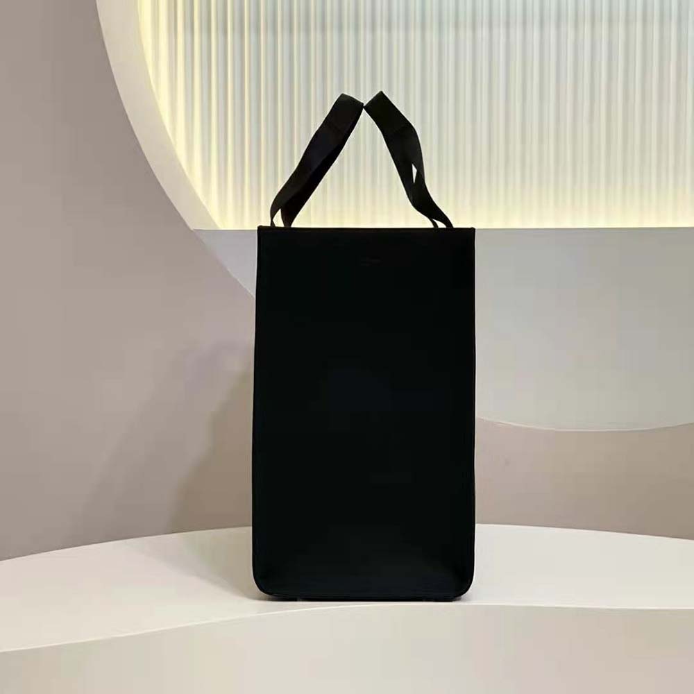 TÚI Versace Women Fendace Logo Medium Tote Bag-Black