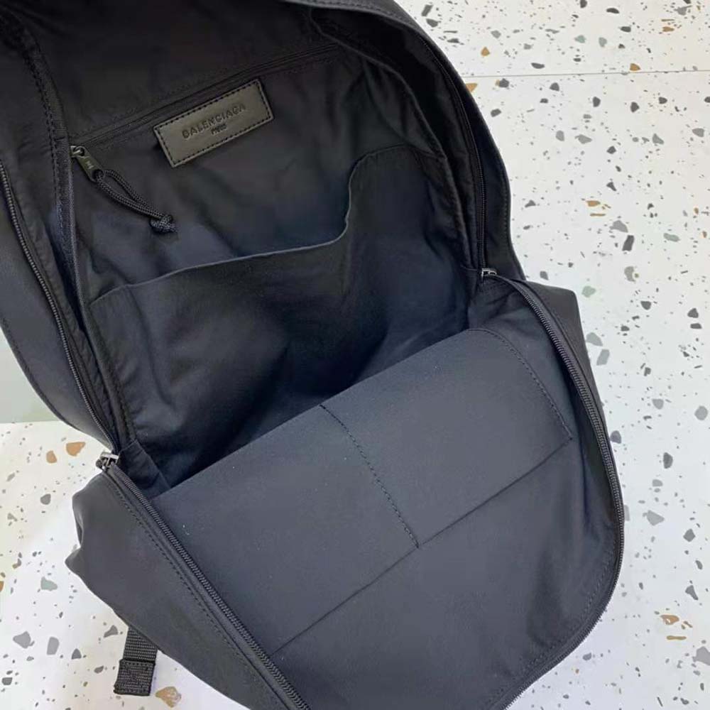 BALO BALENCIAGA Cities Paris Explorer Backpack in Black and White Recycled Nylon