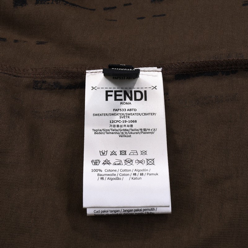 ÁO FENDI ROMA print cotton jersey T-shirt